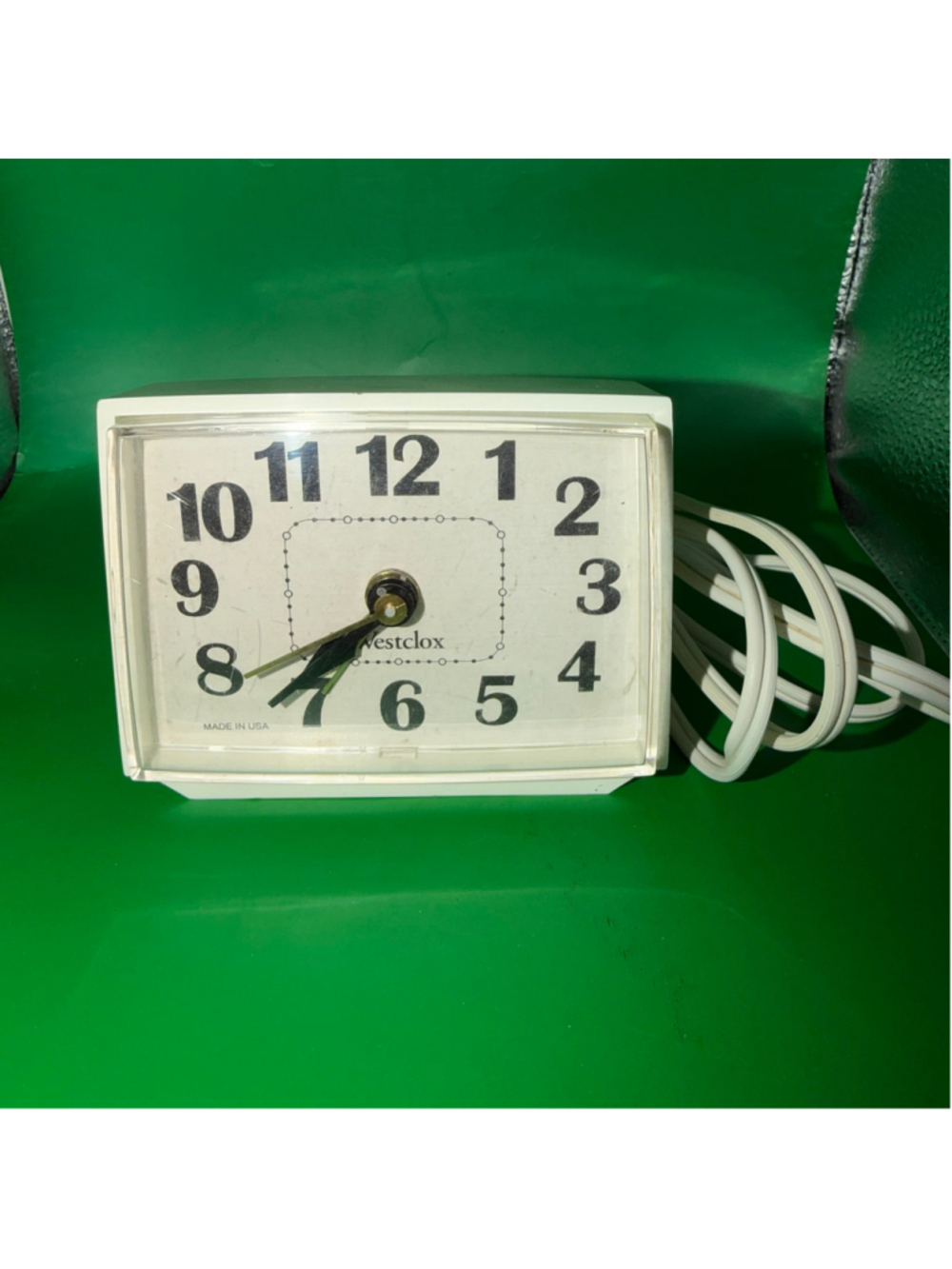 Vintage Westclox DIALITE Electric Alarm Clock Model 22090-22540 USA Tested/Works